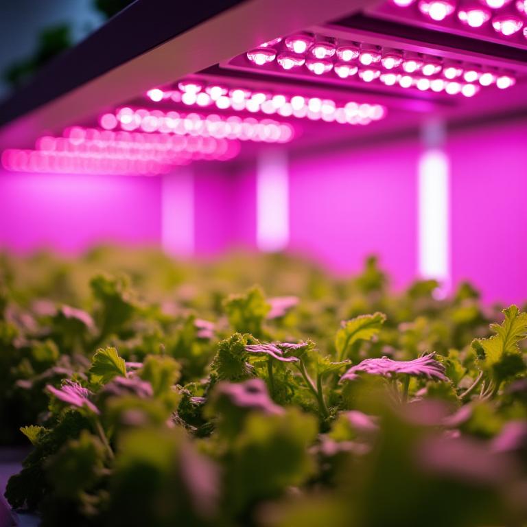 Smart LED grow lights for urban farming