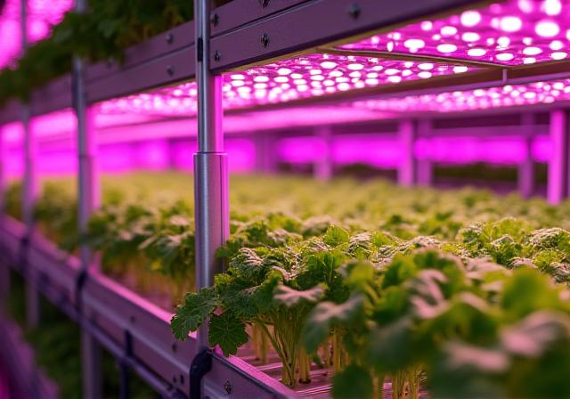 Vertical farming with urban agriculture and LED systems